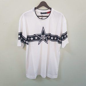 Dolce & Gabbana White T-Shirt With Front and Back Print